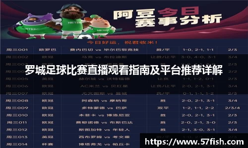 罗城足球比赛直播观看指南及平台推荐详解